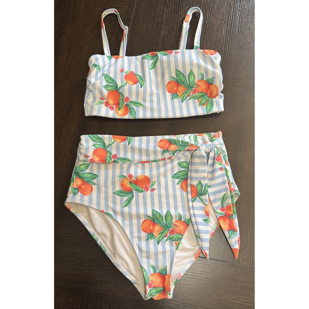 Old Navy Bikini With Cute Peaches Print Size M #1079